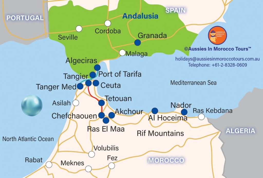 map of morocco