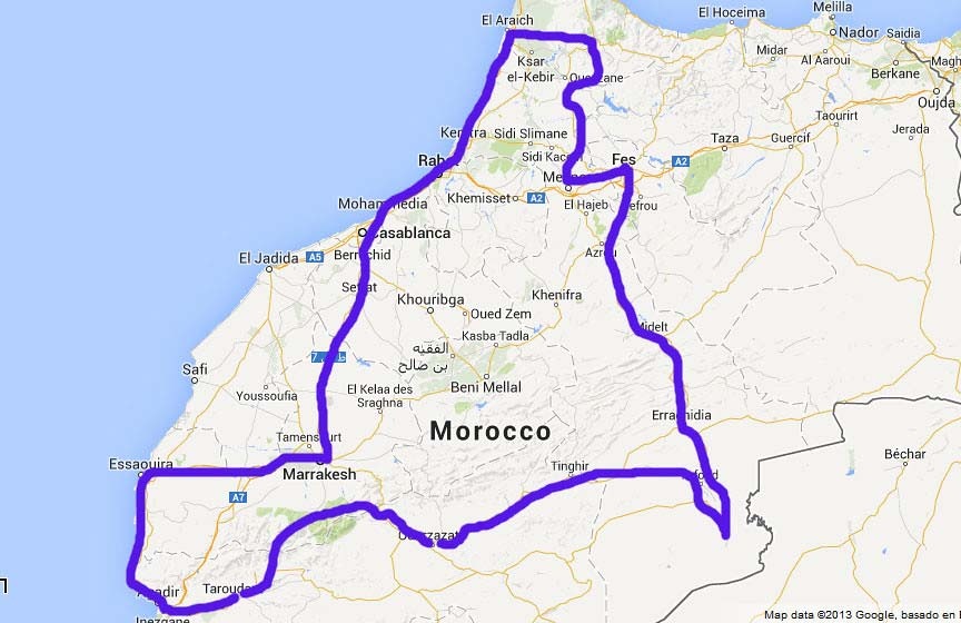 Your Moroccan Adventure with a Map of Morocco